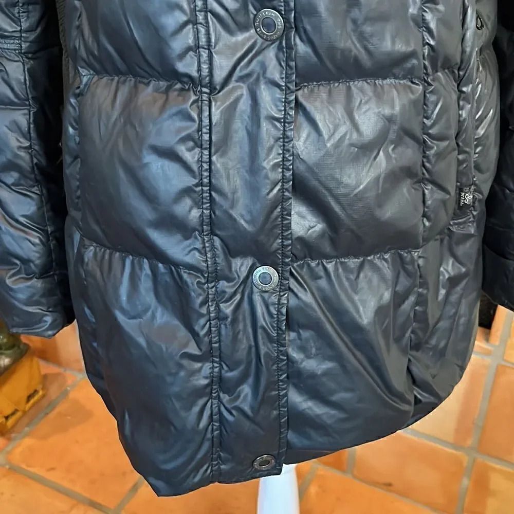 PRANA Deluxe Black Long Hooded Puffer Coat, M! - Picture 4 of 16